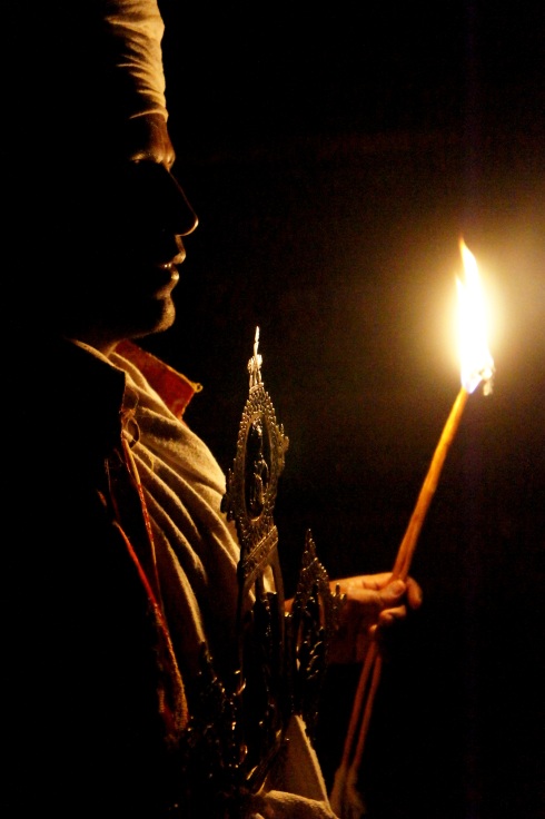 Yemrehanna Kristos by candelight